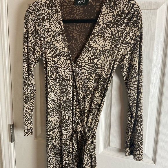 Pure Collection Woman’s Floral Wrap Dress 100% silk size small - Picture 6 of 12